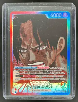 2025 One Piece Carrying On His Will Portgas D Ace Alt Art #OP13-002 - Image 1