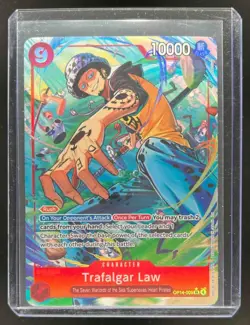 2026 One Piece Azure Sea's Seven Trafalgar Law Alt Art #OP14-009 - Image 1