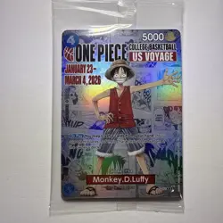One Piece TCG Monkey D. Luffy Rutgers College Promo - Sealed - Image 1