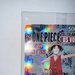 One Piece TCG Monkey D. Luffy Rutgers College Promo - Sealed - Image 5