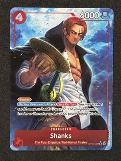 Shanks (Alternate Art) OP12-008 Legacy of the Master Alt Art Foil - NM Japanese - Image 1