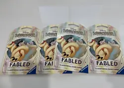 Disney Lorcana TCG *Fabled Sleeved Booster Pack* 4 Packs - Image 1