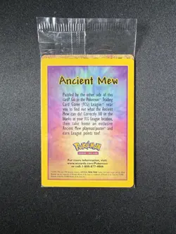 SEALED Ancient Mew Pokemon New Movie Promo Double Holo Foil Rare 1999-2000 Card - Image 1