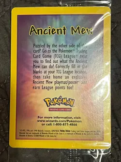 Ancient Mew SEALED Pokemon Movie Promo Double Holo Foil RARE 1999-2000 Card NEW - Image 5