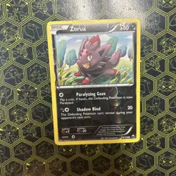 Zorua 70/108 BW Dark Explorers Pokemon Card Reverse Holo Foil Rare - Image 1
