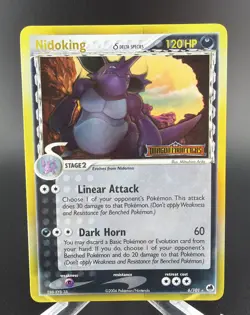 Pokemon Nidoking TCG Reverse Holo Rare EX Dragon Frontiers Card 6/101 - Image 1
