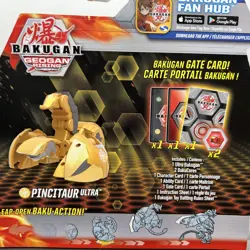 Bakugan Geogan Rising Pincitaur Ultra Figure Pack Gate Cards RARE - Image 4