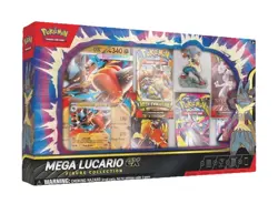 Pokemon TCG Mega Lucario EX Figure Collection Box - EX Card, 4 Boosters, Figure - Image 1