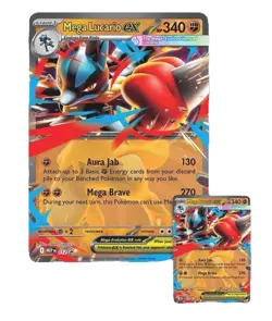 Pokemon TCG Mega Lucario EX Figure Collection Box - EX Card, 4 Boosters, Figure - Image 3