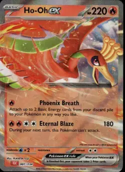 Ho-oh ex Holo Classic Collection Trading Card Game Classic 007/034 NM - Image 1