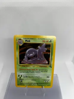 Pokemon Muk TCG Fossil Holo Rare Card 13/62 Unlimited, Near Mint/Lp Condition - Image 1