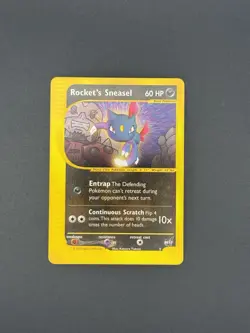 Rocket's Sneasel 5 BEST Best of Game Promo Pokemon Card - Image 1