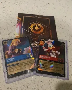 2026 Lorcana Rapunzel And Donald Duck Promo Card Set Epcot Arts Festival - Image 1