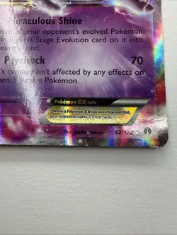 Espeon EX 52/122 + Zygarde EX 54a/124 Holo Rare Pokemon Card Lot - XY - Image 3
