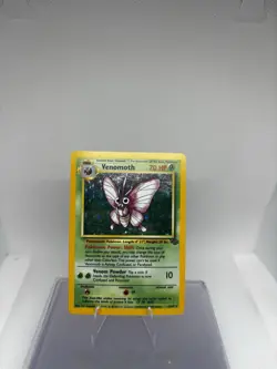 Pokemon TCG Venomoth Holo Unlimited Rare Card 13/64 Jungle Base Set - Image 1