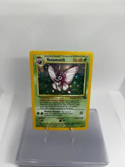 Pokemon TCG Venomoth Holo Unlimited Rare Card 13/64 Jungle Base Set - Image 2