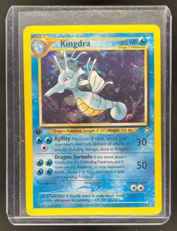 2000 Pokemon Neo Genesis 1st Edition Kingdra Holo #8/111 - Image 1