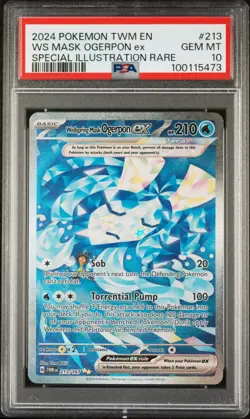 2024 Pokemon Twm En-Twilight Masquerade Ws Mask Ogerpon Ex #213 PSA 10 - Image 1