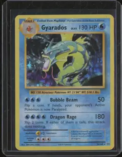 2016 Pokemon XY Evolutions 20th Anniversary GYARADOS #34 Holo Foil JFB4 - Image 1