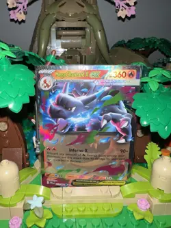 2025 Pokemon Tcg Phantasmal Flames Mega Charizard X Ex 013/194 Kanto InvestmentU - Image 1