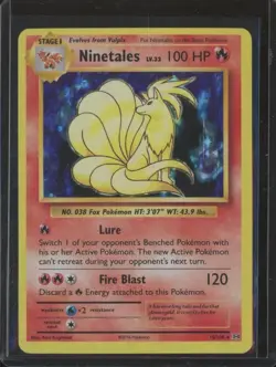 2016 Pokemon XY Evolutions 20th Anniversary NINETALES #15 Holo Foil JFB4 - Image 1