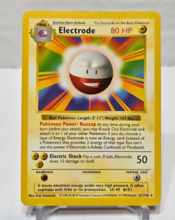 Electrode 21/102 Rare SHADOWLESS Base Set Pokemon 526 - Image 1