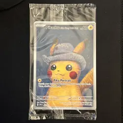 SEALED Pikachu with Grey Felt Hat - SVP 085 - Pokemon x Van Gogh 2023 - Image 1