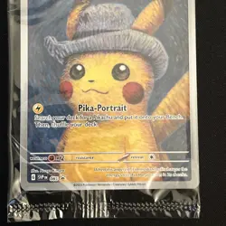 SEALED Pikachu with Grey Felt Hat - SVP 085 - Pokemon x Van Gogh 2023 - Image 3