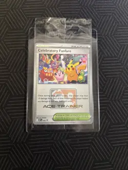 Celebratory Fanfare! Ace Trainer! Play!Pokemon Promo! Sealed! - Image 1