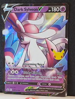 Dark Sylveon V SWSH134 Celebrations Collection Promo 2021 Pokemon TCG #134 NM - Image 2