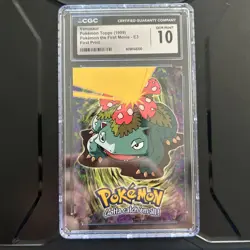 Venusaur 1999 Topps Pokemon The First Movie #E3 First Print CGC Gem Mint 10 - Image 1