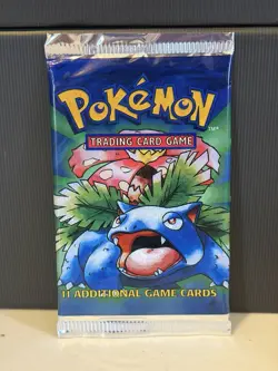 21.29g HEAVY Venusaur Art Pokemon TCG Base Set Booster Pack - Image 2