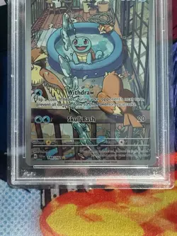 Pokemon Squirtle Card Stellar Crown Illustration 148/142, PSA 10 Gem Mint - Image 4