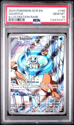 Squirtle - 148/142 - PSA 10 - Stellar Crown - Pokemon TCG Card - Image 1