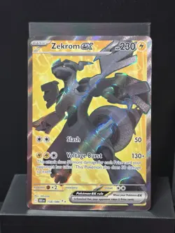 Pokemon Zekrom ex 158/086 Scarlet & Violet Black Bolt Holo Full Art Near Mint - Image 2