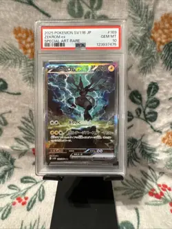 PSA 10 Zekrom ex SAR 169/086 sv11B Black Bolt Pokemon Japanese 2025 - Image 1