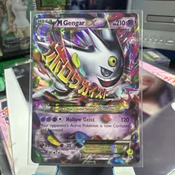 Pokemon TCG Mega Gengar EX Black Star Promos XY166 Shiny Holo Rare Ungraded - Image 1