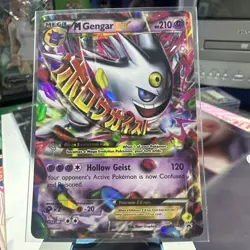 Pokemon TCG Mega Gengar EX Black Star Promos XY166 Shiny Holo Rare Ungraded - Image 2