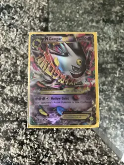 Pokemon TCG Mega Gengar EX Black Star Promos XY166 Shiny Holo Rare Ungraded - Image 1