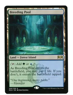MTG Ravnica Allegiance Breeding Pool Rare 246 Rare Land Magic the Gathering AD91 - Image 1