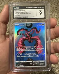 2022 POKEMON JAPANESE VSTAR UNIVERSE ART RARE HOLO GALARIAN MOLTRES CGC 9 - Image 1