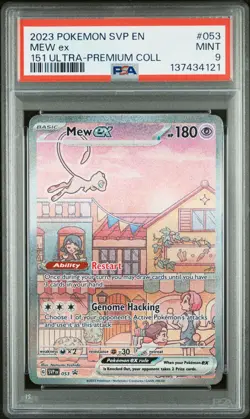 2023 POKEMON SVP PROMO 151 ULTRA-PREMIUM COLLECTION #053 MEW EX PSA 9 - Image 1