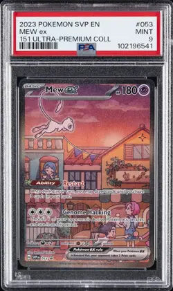 2023 POKEMON SVP PROMO 151 ULTRA-PREMIUM COLLECTION #053 MEW EX PSA 9 - Image 1