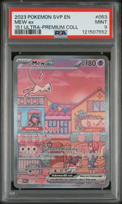 2023 POKEMON SVP EN-SV PROMO 151 ULTRA-PREMIUM COLLECTION #053 MEW EX PSA 9 - Image 1