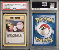 PSA 10 1st Edition Sabrina’s Gaze POP 64 2000 Pokemon Gym Heroes #125 Card First - Image 3