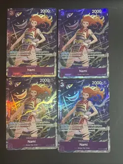 One Piece Nami OP09-070 Alt Art - Premium Card Collection Best Vol. 4 x4 NM Eng - Image 1