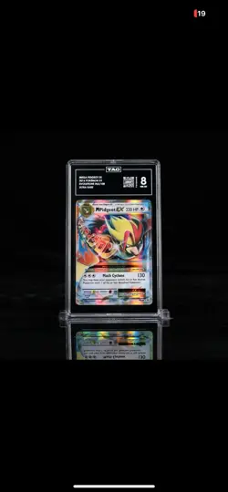 Pokemon Mega-Pidgeot-EX TCG Holo Rare Card Evolutions 65/108 TAG 8 - Image 4