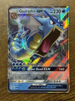 Gyarados GX SM212 English Pokemon Card Near Mint NM - Image 1