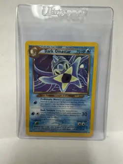 Pokemon TCG Dark Omastar 19/105 - Neo Destiny 2005 - Rare Card - Image 1