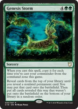 4x Genesis Storm NM-Mint, English Commander 2018 MTG Magic - Image 1